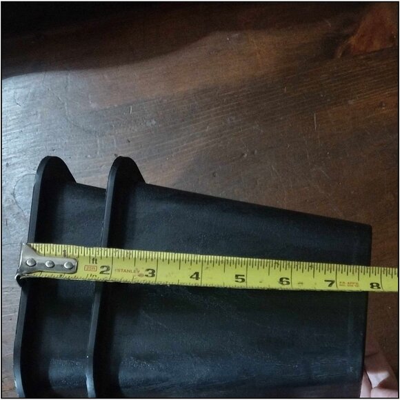 4 pack 6" Heavy Duty 1400 lbs. Bed Risers -Black Woodgrain Recycled Plastic - Picture 4 of 10